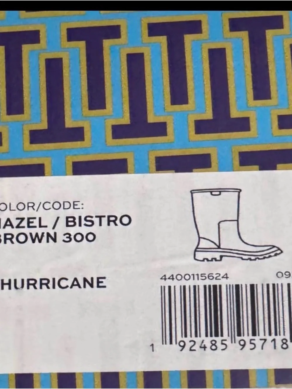 Tory Burch Tan Logo-Print Heeled Rain Boot
